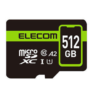 エレコム スマホ用 microSDXC メモリカード 512GB MF-SP512GU11A2R /l