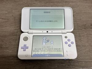 ☆ New2DSLL ☆ Newニンテンドー2DS LL ラベンダーホワイト 動作品 本体 タッチペン 付属 Nintendo 3DS 2DS 任天堂 2039