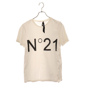N21 numero ventuno ヌメロ ヴェントゥーノ フロントロゴプリント 半袖Tシャツ P16IN1M0F0134152 ホワイト