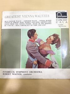 LP レコード greatast vienna waltzes 美しく青くドナウ