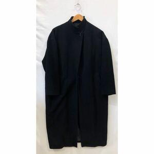 【mizuiro ind】スタンドカラー ウール コート ミズイロインド BLK FREEサイズ ts202410