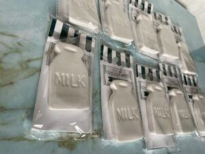 【新品】10個セットカトラリー置き カトラリーレスト 箸置き 陶器 cutlery rest 牛乳瓶　ミルク　MILK ローソン!(^^)!飲食店什器