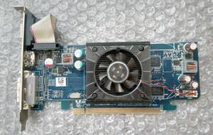 【中古パーツ】AMD HD4350 512M グラフィックボード/ビデオカード 12CM フルハイト 標準 ブラケット PCI-E VGA/HDMI/DVI■BK232-1