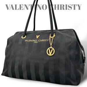 美品VALENTINO CHRISTY ボストンバッグ　ショルダーバッグ　肩かけ 大容量　ナイロン