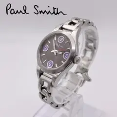 【希少】PaulSmith ポールスミス アイレット 腕時計 バングル パープル