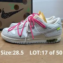 【美品】Nike Dunk Low Off-White Lot 17/50