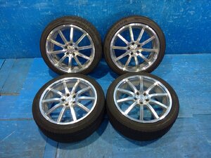 RAYS SPORT TECHNIC スポーツテクニック 19インチ 19×8.0J ＋38 114.3 5穴 245/40R19 4本 スカイラインから取り外し