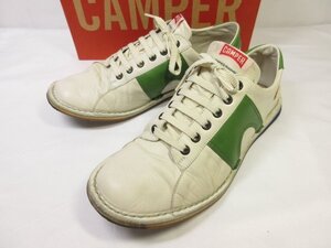 【カンペール Camper】 28170 030 レザーローカット スニーカー 靴 (メンズ) size41 オフホワイト系×グリーン系 □30MZA6096□