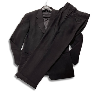 GIANNI VERSACE COUTURE ジャンニヴェルサーチ クチュール シルク シングル スーツ 3B メンズ ブラック size 46
