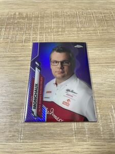 2020 TOPPS CHROME FORMULA1 JAN MONCHAUX purple refractor 399枚限定！ ハミルトン　F1 /399 リフレクター