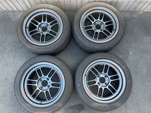 ENKEI RPF1RS&DUNLOP DIREZZA Z3 205/50R15 21年製 2521 8J×15+28 PCD100 4H NA NB ND ロードスター EG6 EK9 シビック等 エンケイ