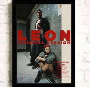 488A4 レオン LEON 映画 ポスター ジャン・レノ レプリカ キャンバス