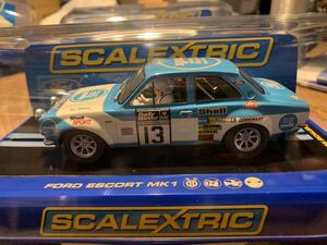 未使用 SCALEXTRIC slot car 1/32 FORD ESCORT MK1 RS 1600 No.13 1973 RAC RALLYスケーレックストリック スロットカー フォードエスコート