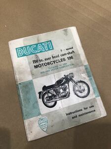 ドゥカティマッハ１ducati Mach1 当時物 取扱説明書　マニュアル　落丁なし