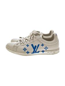 LOUIS VUITTON◆ローカットスニーカー/US7.5/WHT/1A9JDK/ソール減り有/履きジワ有/汚れ有