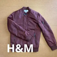 H&M MA-1ブルゾンジャケット　エンジ