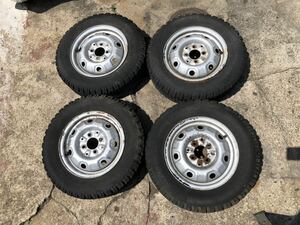 スパイクタイヤ　ホイール4本SET ヨコハマ　スノースターSG 165SR13 