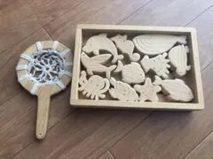木製 ヒノキ 知育玩具 おもちゃ（おふろでちゃぷちゃぷ）