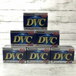 L5P57 未使用 Panasonic デジタルビデオカセット DVC 80 60 MiniDV AY-DVM80V2 AY-DVM60ETC パナソニック 映像 録画 記念 1000-