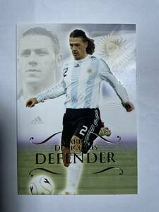 美品 futera UNIQUE2011 DEFENDER base CARD DEMICHELIS NO.021 デミチェリス バイエルン アルゼンチン ルビーパラレル