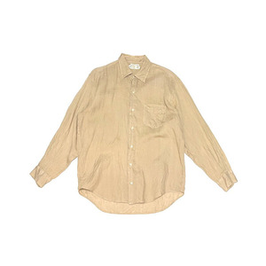 【送料無料】90s BANANA REPUBLIC アイリッシュリネンシャツ ベージュ vintage 古着