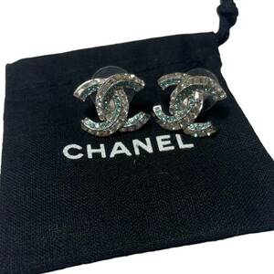 CHANEL シャネル ピアス 12C ラインストーン