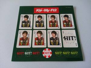 Kis-My-Ft2◆HIT! HIT! HIT!【購入特典】ステッカー