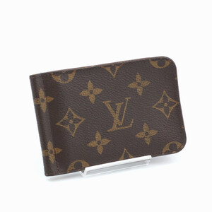 ルイヴィトン LOUIS VUITTON モノグラム ポルトフォイユ パンス マネークリップ 財布 二つ折り 札入れ ブラウン メンズ レザー M66543