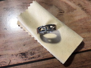 レア GUCCI silver ring グッチ 925 シルバー リング Gマーク ロゴ Gリング 12号 刻印