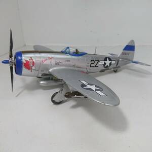 送料込み06)ヒカリ工房製_ハセガワ_1/48_Jt40等使用_アメリカ陸軍戦闘機_リパブリック_P-47D-28-RA_サンダーボルト_塗装済完成品