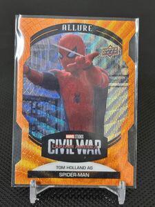 2022 Upper Deck Marvel Allure Orange Slice Die Cut Tom Holland as Spider-Man スパイダーマン