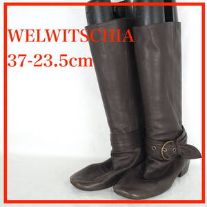 EB5825*WELWITSCHIA*レディースロングブーツ*37-23.5cm*こげ茶