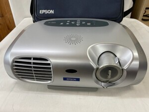 【ＡI雑貨－82】★EPSON〈エプソン〉★液晶プロジェクター〈EMP-S1H〉ケース有★電源コード、リモコンなし　ジャンク扱い★中古品★［KT］