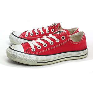 WW■【24cm】コンバース/CONVERSEオールスターローALLSTAR LOWキャンバススニーカー■赤LADIES/46【中古】■