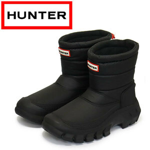 HUNTER (ハンター) WFS2108WWU WOMENS INTREPID SNOW BOOT レディース オリジナル イントレピッド スノーブーツ ショート BLACK HU240UK5-