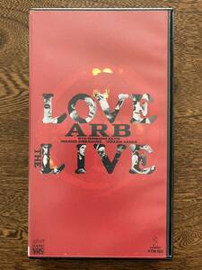 3【VHS】 ARB LOVE THE LIVE VHSビデオテープ 中古品