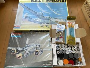 モノグラム プラモ 1/48　B-24Jリベレーター／B-25Jミッシェル 塗装グッズおまけ