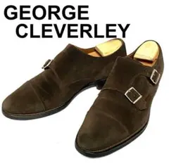 GEORGE CLEVERLEY  スエード ダブルモンクストラップ