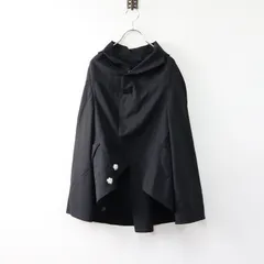 美品 ブラックコムデギャルソン BLACK COMME des GARCONS バックプリーツジャケット S/ブラック フレア【2400014165814】