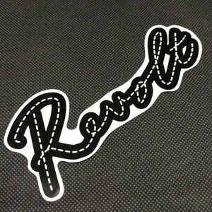 REVOLT リボルト 【LOGO SHEET STICKER】 白/黒 16.5×6.5cm 新品正規 ステッカー（郵便送料込み）