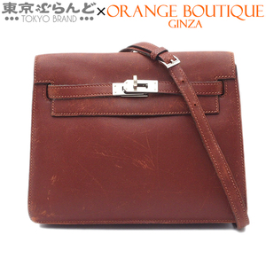 101760081 エルメス HERMES ケリーダンス □K刻印 ブラウン系 シルバー金具 スイフト ショルダーバッグ レディース