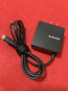 ★ELECOM エレコム ACアダプター USB充電器 NY-PW001-05002000 5V 1.8A 1mケーブル一体型 MicroUSB端子 MicroB端子 送料180