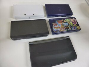 W8584S DS本体5個まとめ売り NewNintendo3DSLL Dslite 3DS 【ジャンク品】