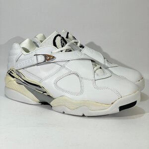 27cm AIR JORDAN 8 RETRO LOW 306157-101 エアジョーダン 8 レトロ ロー ホワイト シルバー メンズ スニーカー 45621 H110302