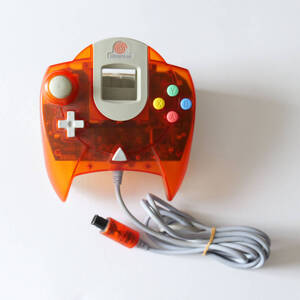 ドリームキャスト コントローラー クリアオレンジ　Dreamcast DC Controller Clear Orange