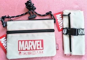 マーベル　MARVEL サコッシュ　ショルダーバッグ　ポーチ　ペンケース　筆箱　化粧ポーチ