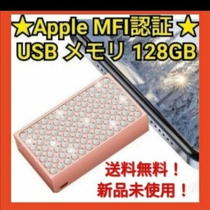 Apple MFI認証 USBメモリ iPad MacBook PC 128GB