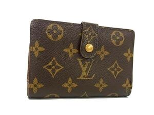 1円 LOUIS VUITTON ルイヴィトン M61663 モノグラム ポルトモネ ビエ ヴィエノワ 二つ折り 財布 ウォレット ブラウン系 FK2255