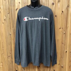 Champion /チャンピオン /メンズ3XL 長袖Tシャツ トップス ビッグロゴ プリントTシャツ ロゴT アメカジ スポーツ USA古着 大きいサイズ