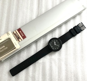 無印良品 TAXI の 時計 ウォッチ 黒 BLACK ジャスパー モリソン Jasper Morrison デザイン 物 好きに も SEIKO 製 MUJI 現状品